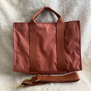 Canvelle Medium Boxy Tote Terracotta Color